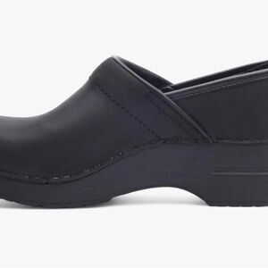 Dansko Black Leather Professional Clogs